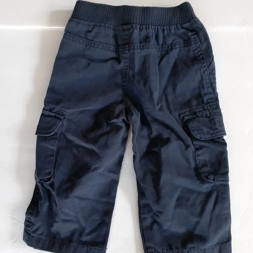 Children's Place Boys Pants Cargo Navy Elastic Waist Pull On 18 Months New